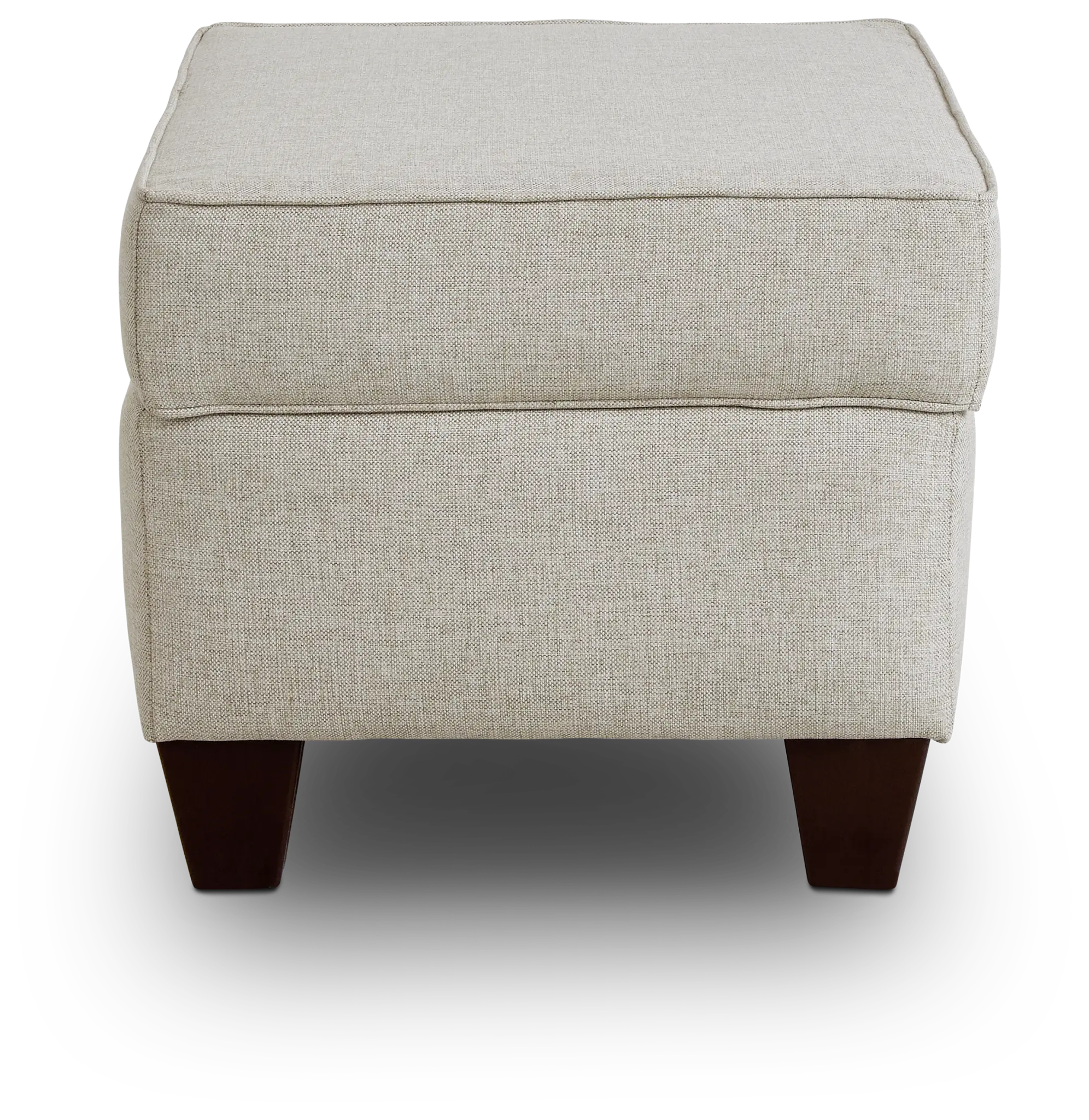 Cameron Beige Fabric Ottoman Cameron Beige Fabric Ottoman