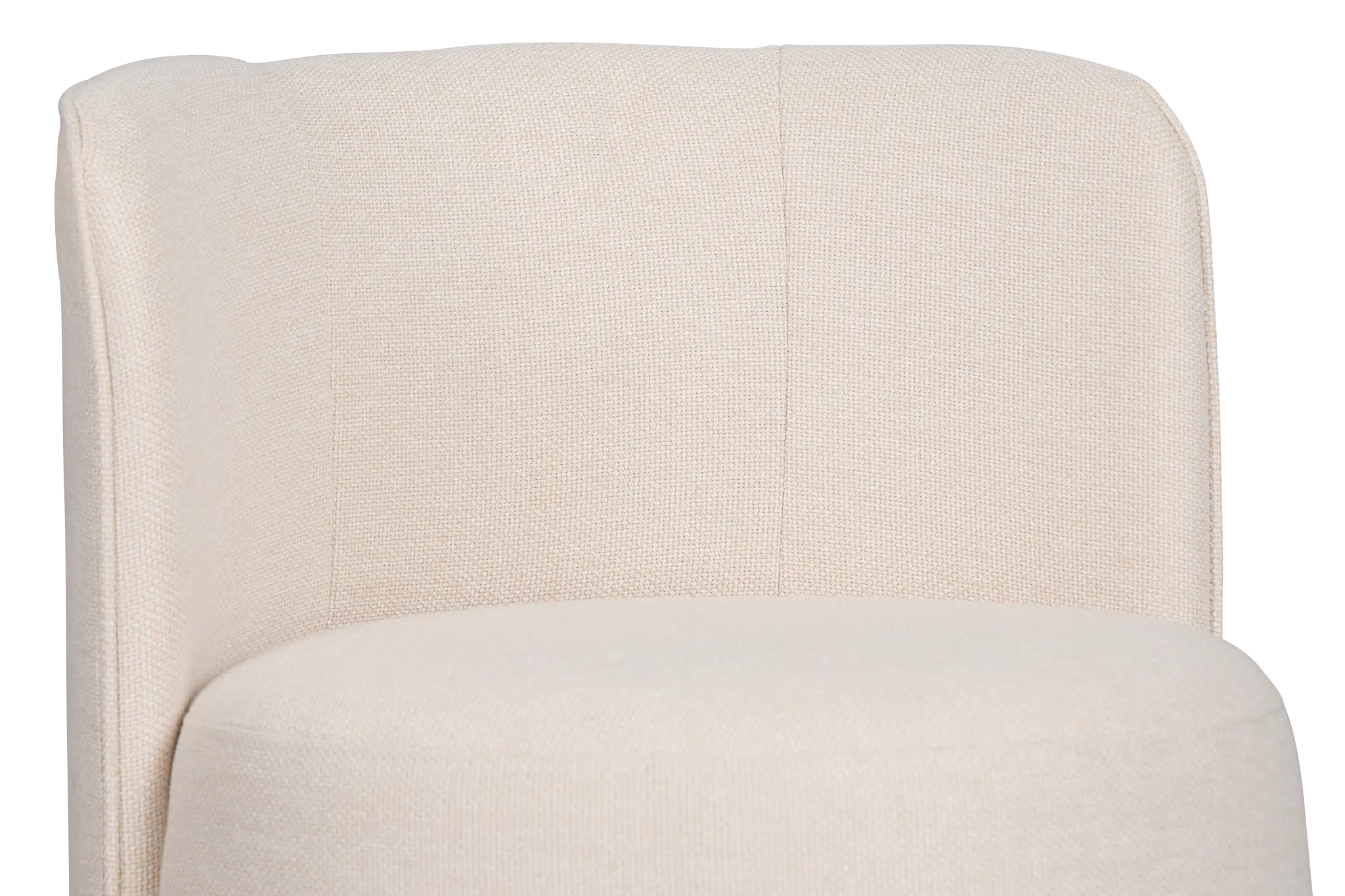 Ryan Light Beige Castored Upholstered Side Chair Ryan Light Beige Castored Upholstered Side Chair