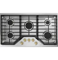 Cafe 1 Series Brass 5 Piece Gas Knobs