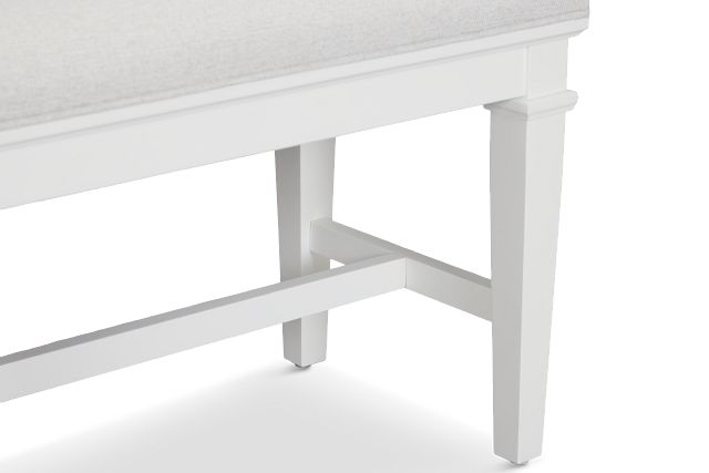 Cape Cod Ivory Upholstered Dining Bench