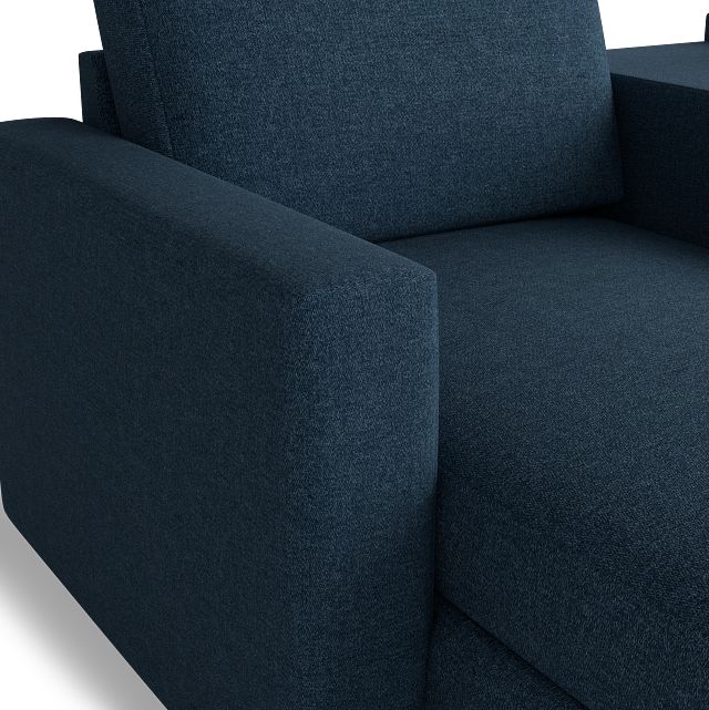 Citymod Blue Fabric 6-piece Home Theater With Media Consoles