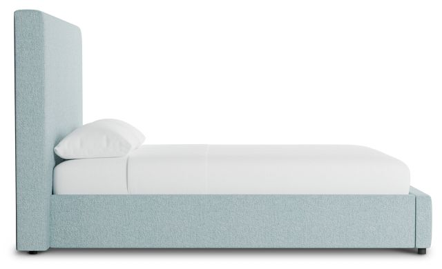 Grayton Elite Light Blue 54" Upholstered Platform Bed