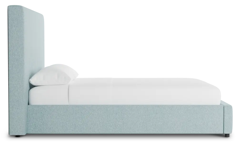 Grayton Elite Light Blue 54" Upholstered Platform Bed Grayton Elite Light Blue 54" Upholstered Platform Bed