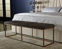Allyn Dark Gray Upholstered Bench