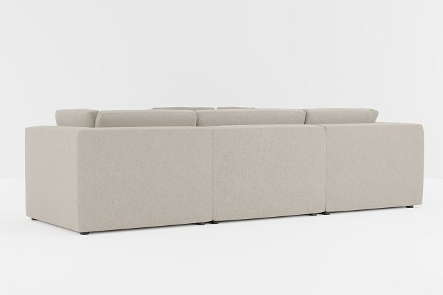 Destin Elevation Khaki Fabric 5-piece Modular Sectional