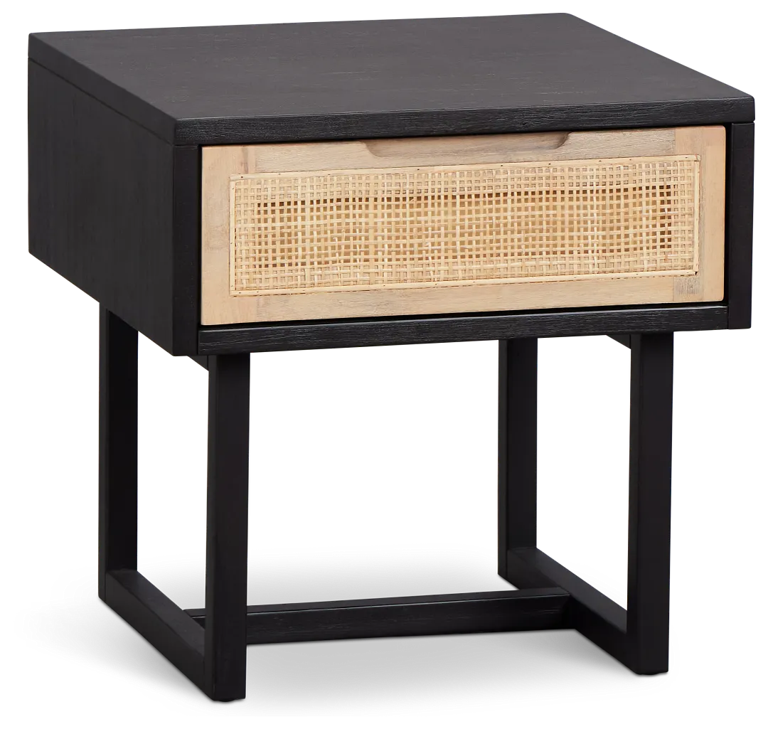 Four Hands Malibu Black End Table