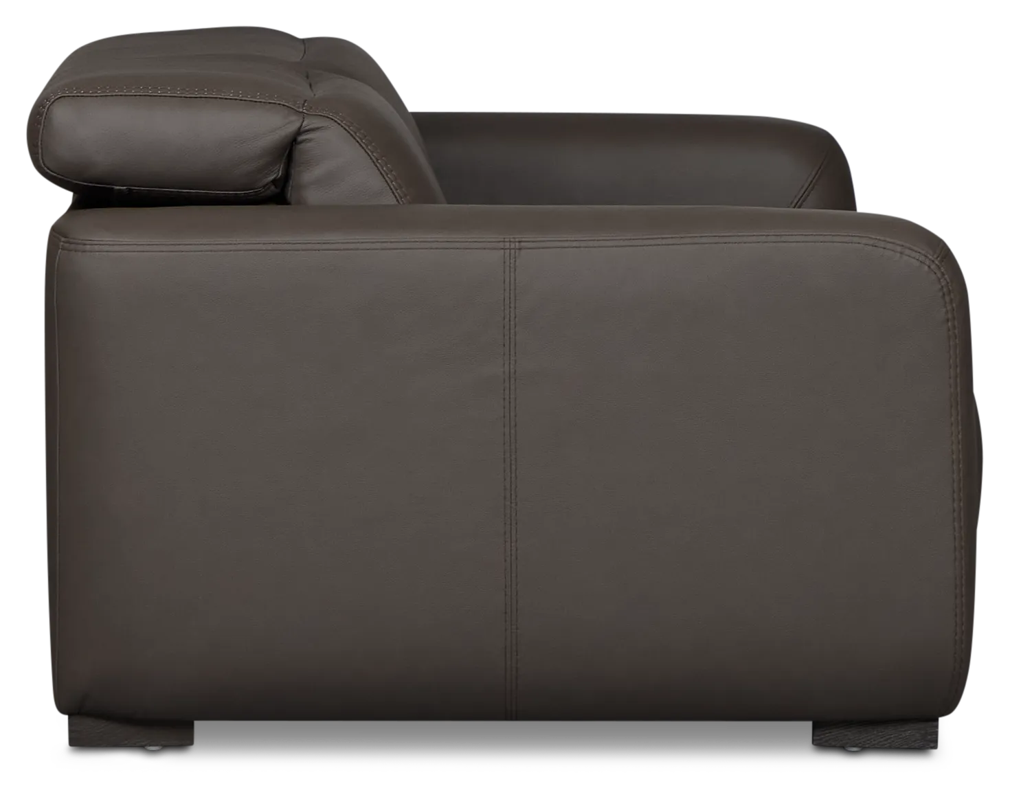 Kieran Dark Brown Lthr/vinyl 2-piece Modular Power Reclining Sofa