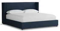 Captiva Elite Dark Blue 48" Upholstered Shelter Bed