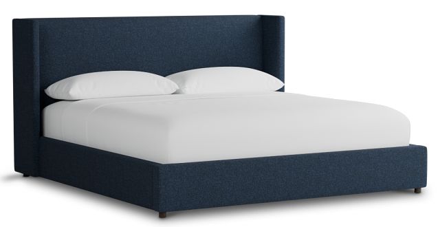 Captiva Elite Dark Blue 48" Upholstered Shelter Bed
