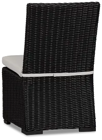 Montecito Black Cushioned Side Chair