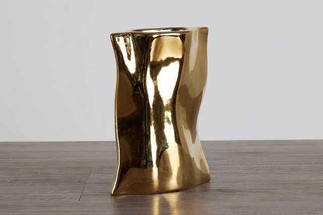 Soren Gold Medium Vase