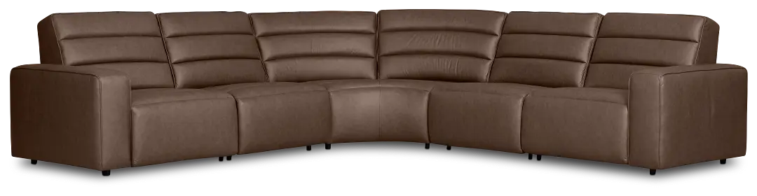 Sawyer Dark Brown Micro Small Dual Power Reclining Two-arm Sectional Sawyer Dark Brown Micro Small Dual Power Reclining Two-arm Sectional