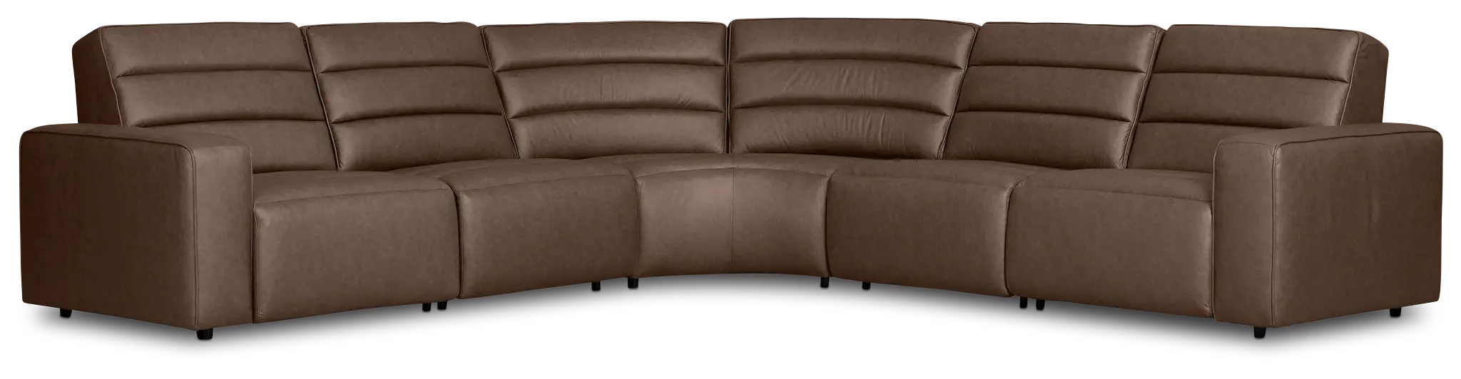 Sawyer Dark Brown Micro Small Dual Power Reclining Two-arm Sectional Sawyer Dark Brown Micro Small Dual Power Reclining Two-arm Sectional