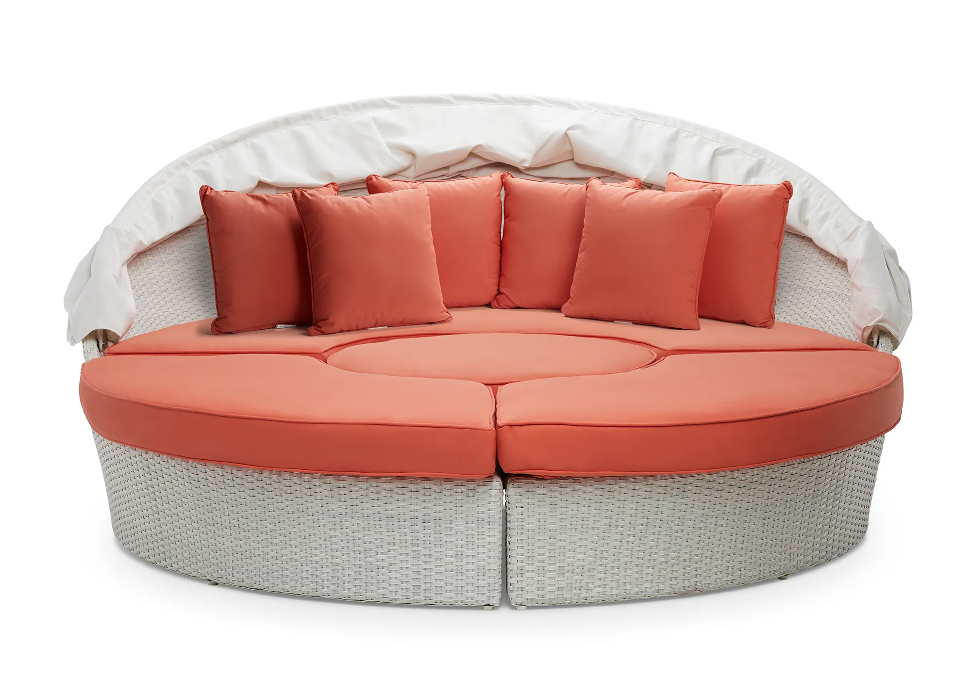 Biscayne Orange Canopy Daybed