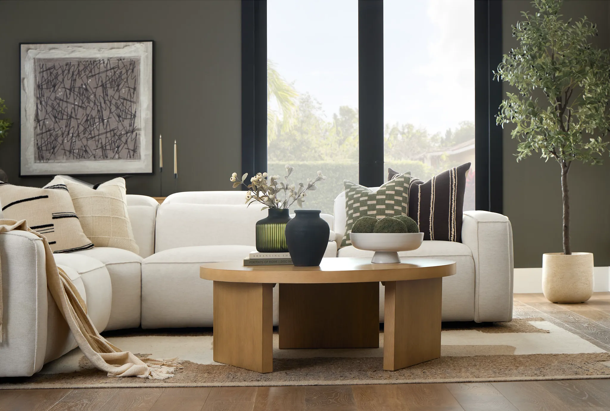 Highland Light Tone Round Coffee Table