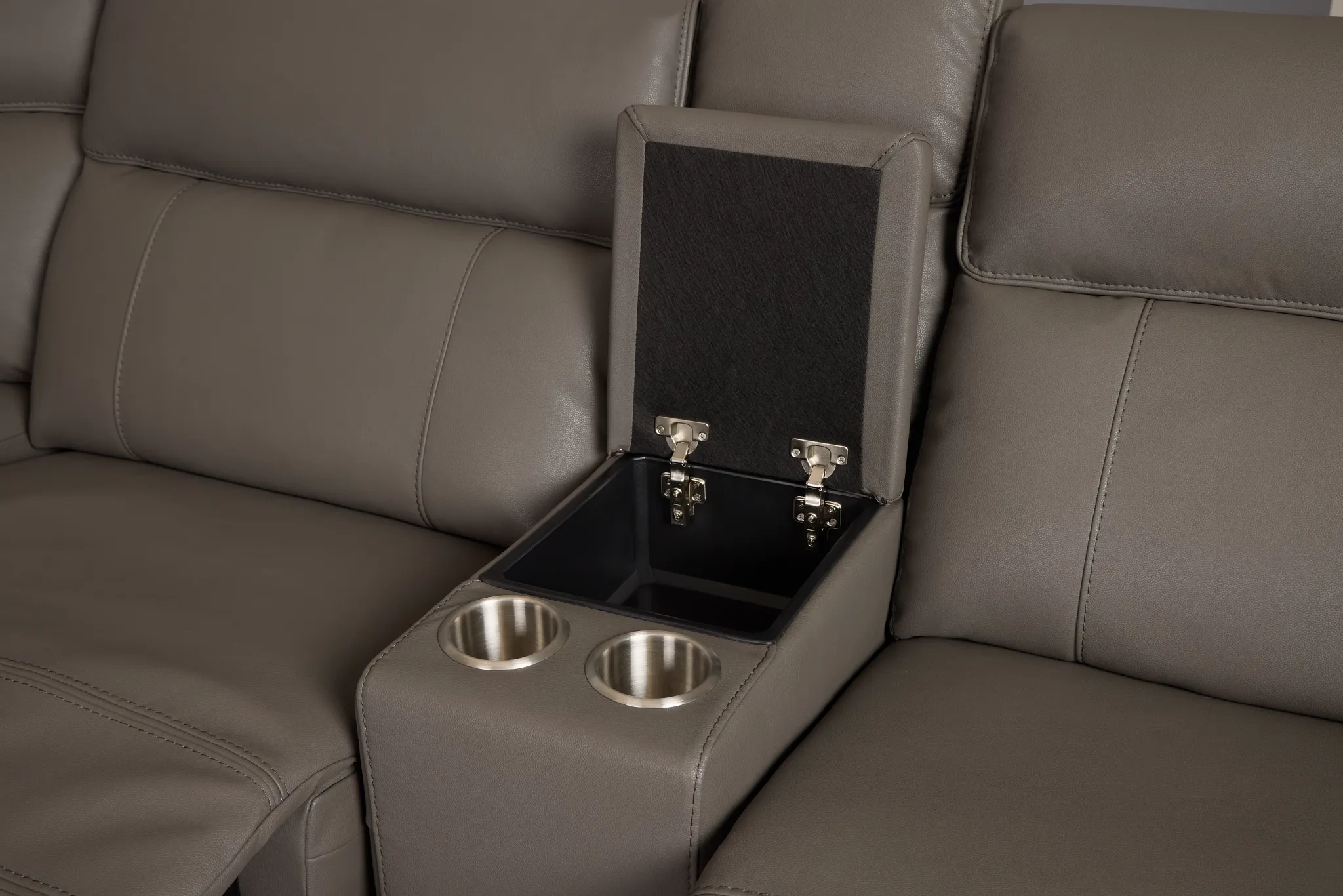 Rhett Gray Micro Large Two-arm Manually Reclining Sectional