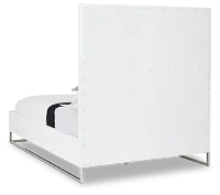 Miami White Uph Platform Bed