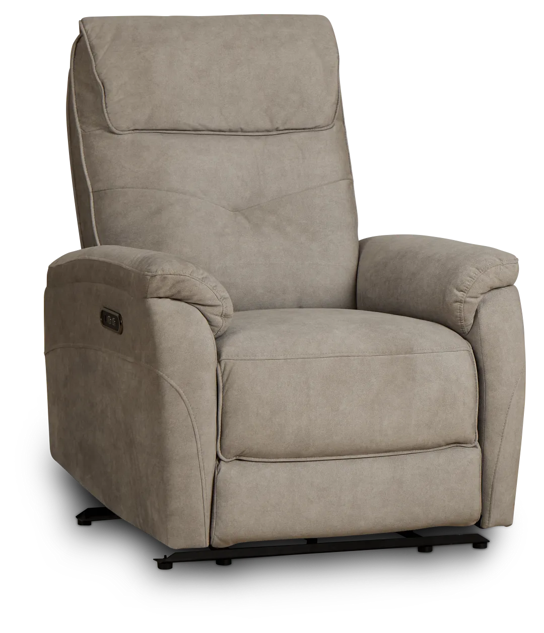 Ryder Beige Micro Power Recliner