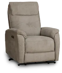 Ryder Beige Micro Power Recliner