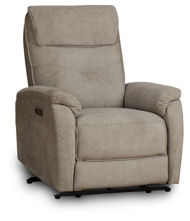 Ryder Beige Micro Power Recliner