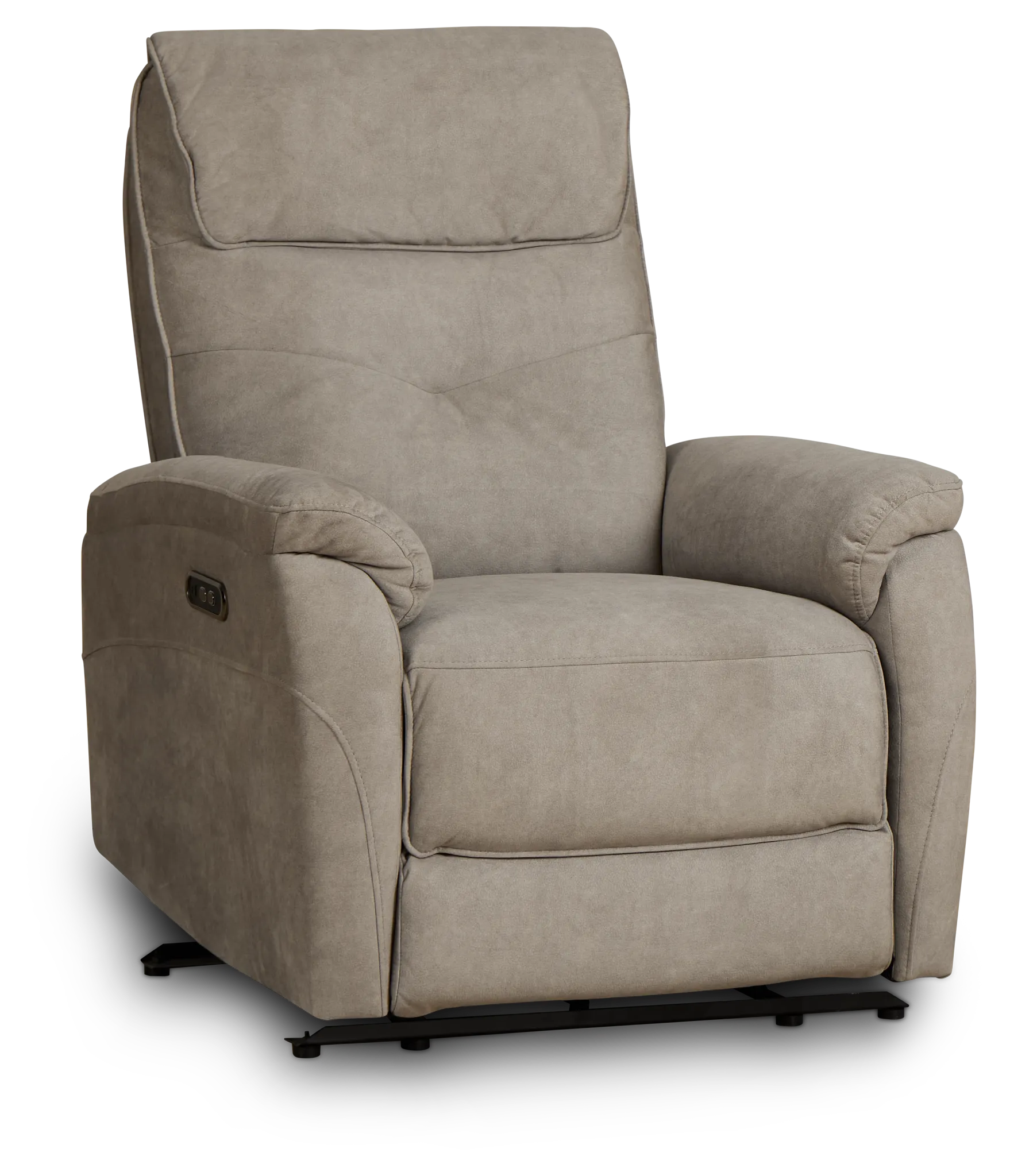 Ryder Beige Micro Power Recliner