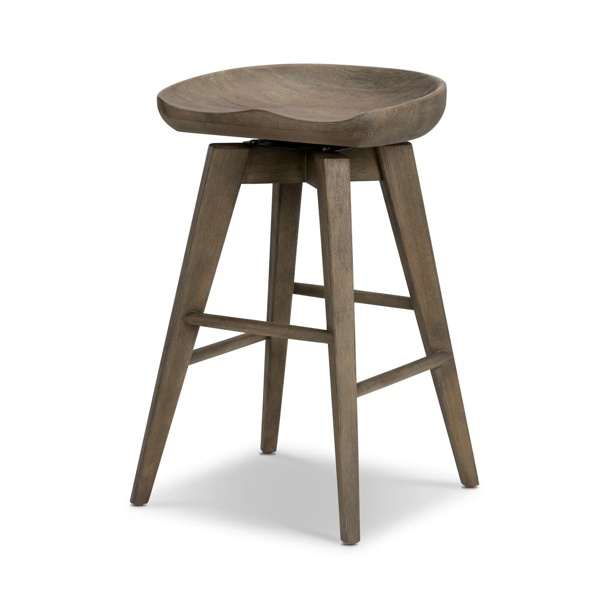 Four Hands Pamona Mid Tone 24" Swivel Barstool Four Hands Pamona Mid Tone 24" Swivel Barstool