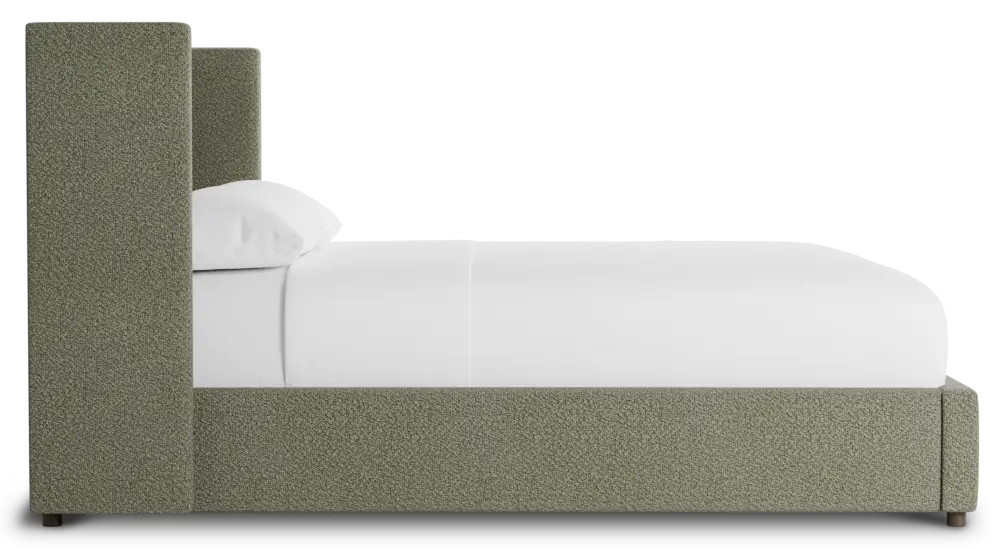 Captiva Sutton Green 48" Upholstered Shelter Bed Captiva Sutton Green 48" Upholstered Shelter Bed