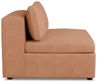 Destin Sutton Orange Fabric Armless Chair