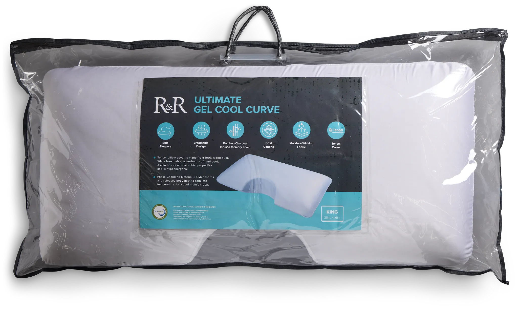 Rest & Renew Ultra Gel Curve Side Sleeper Pillow