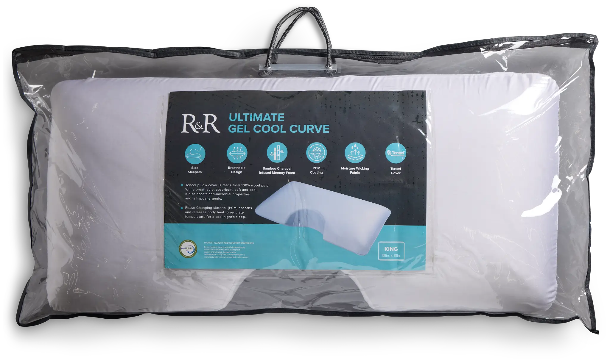 Rest & Renew Ultra Gel Curve Side Sleeper Pillow Rest & Renew Ultra Gel Curve Side Sleeper Pillow