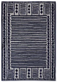 Lucca Dark Blue 5x8 Area Rug