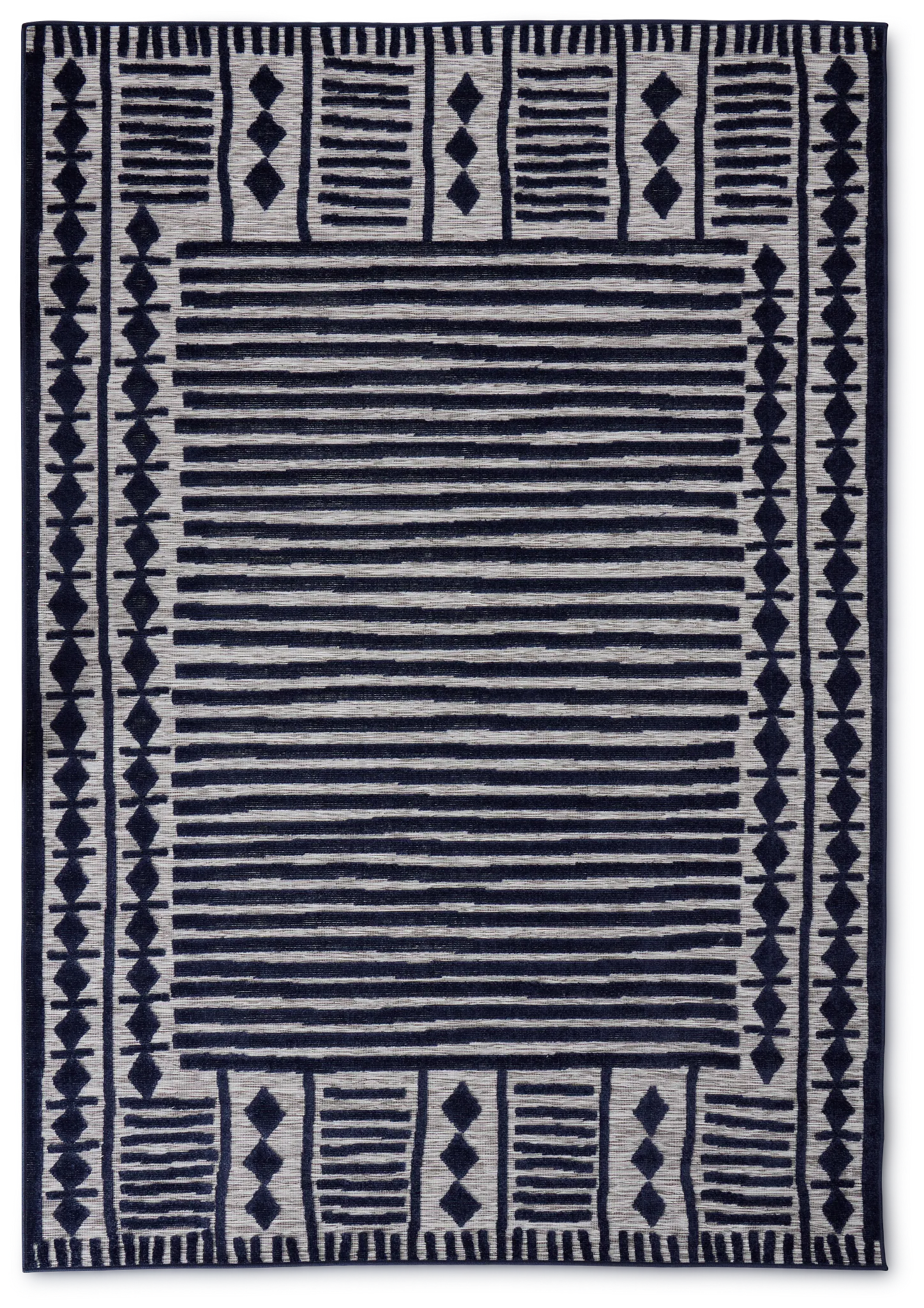 Lucca Dark Blue 5x8 Area Rug