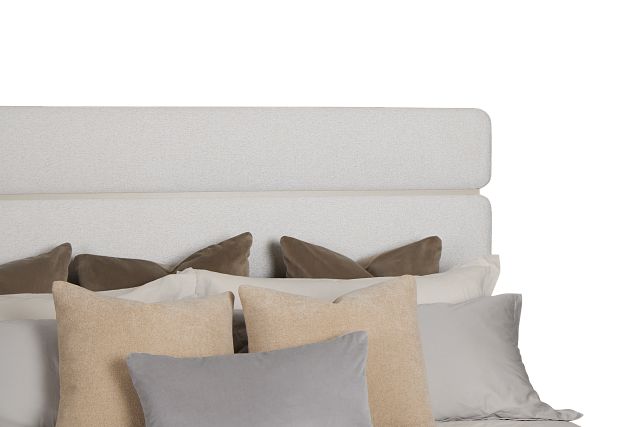 Capraia Light Beige Uph Panel Bed