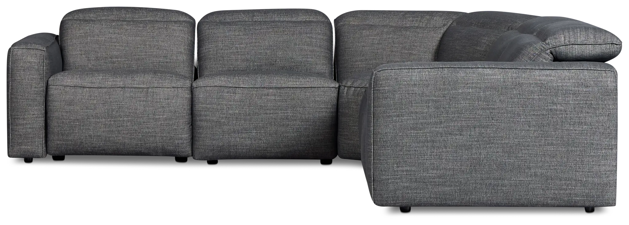 Ryland Dark Gray Fabric Small Two-arm Power Reclining Sectional Ryland Dark Gray Fabric Small Two-arm Power Reclining Sectional