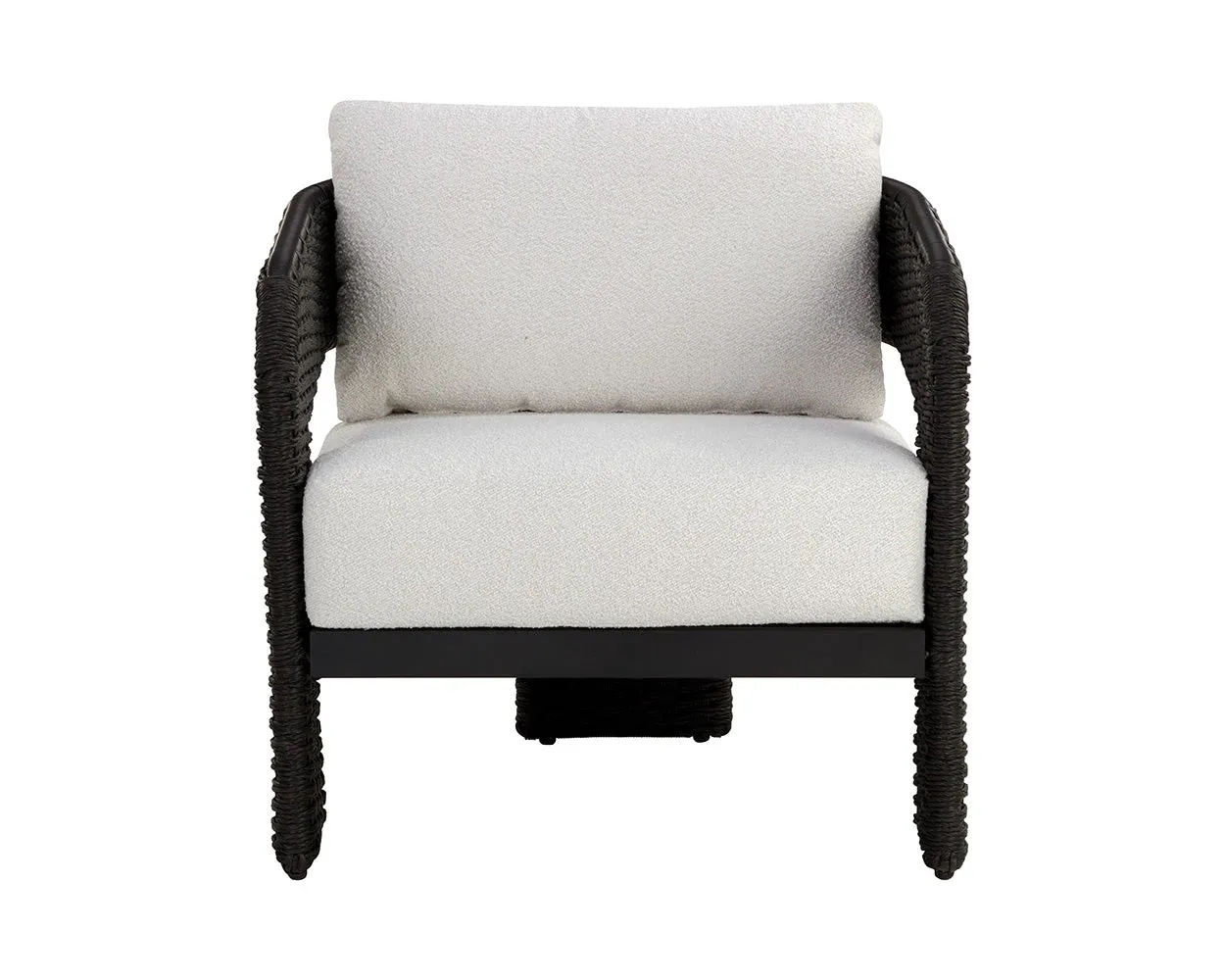 Anya Black Ivory Accent Chair