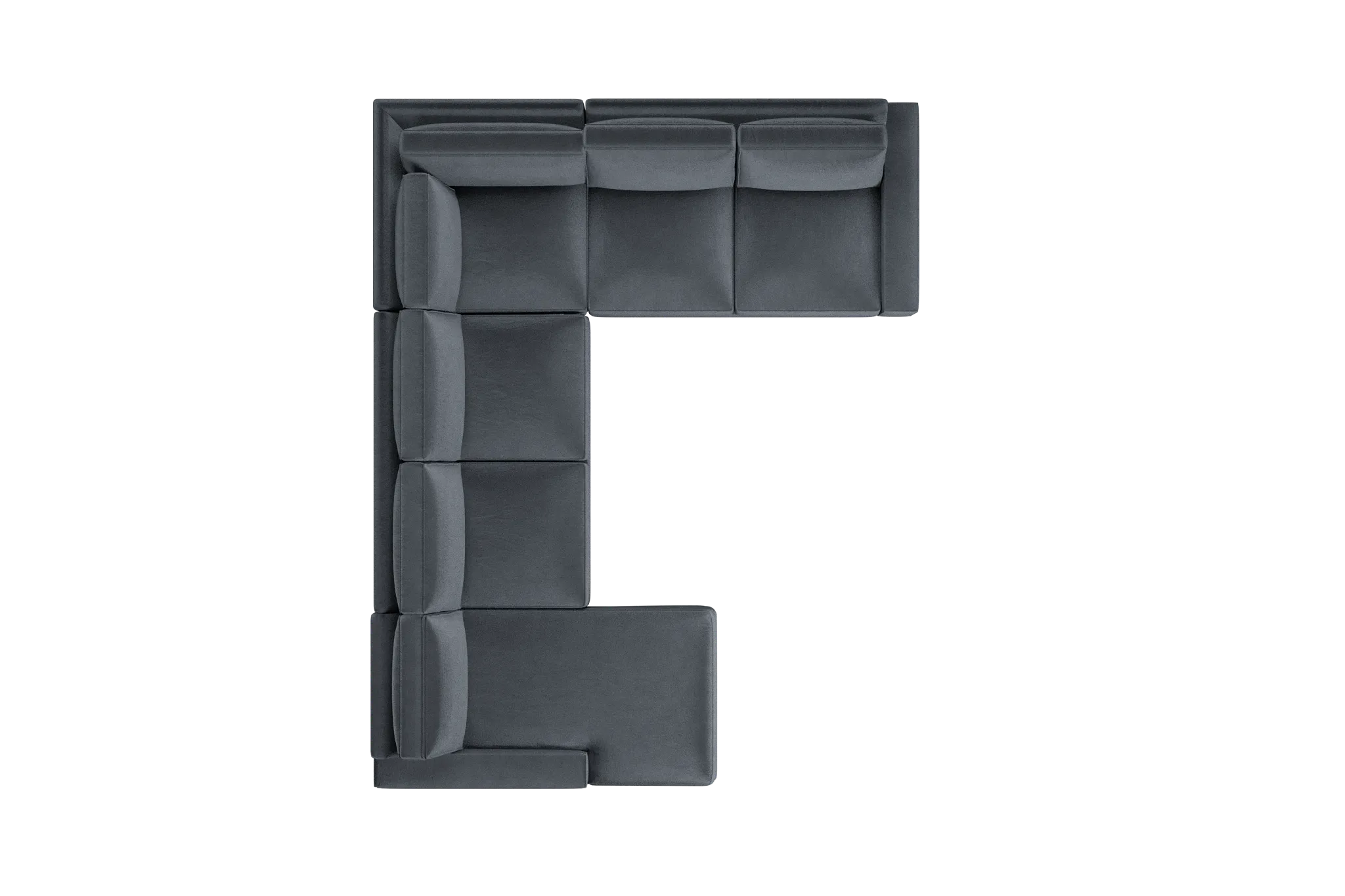 Edgewater Joya Gray Medium Left Chaise Sectional