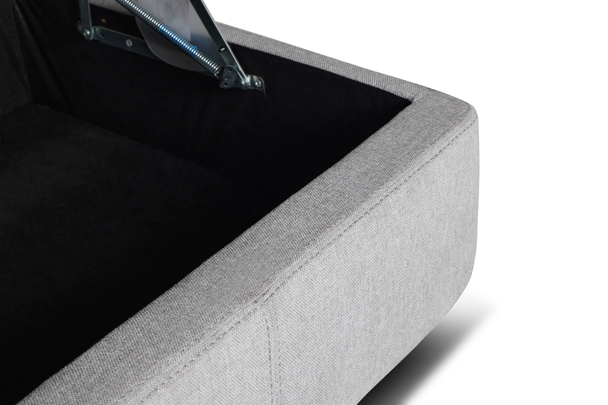 Callum Light Gray Storage Small Right Power Chaise Sleeper Sectional