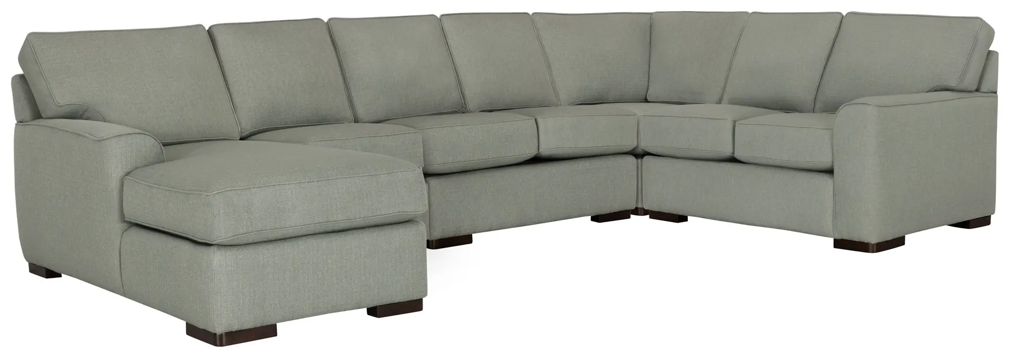 Austin Green Fabric Large Left Chaise Sectional Austin Green Fabric Large Left Chaise Sectional