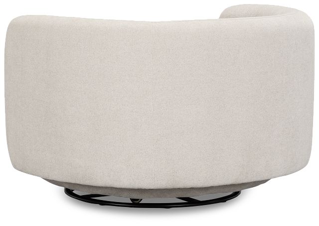 Presley Light Gray Fabric Swivel Chair
