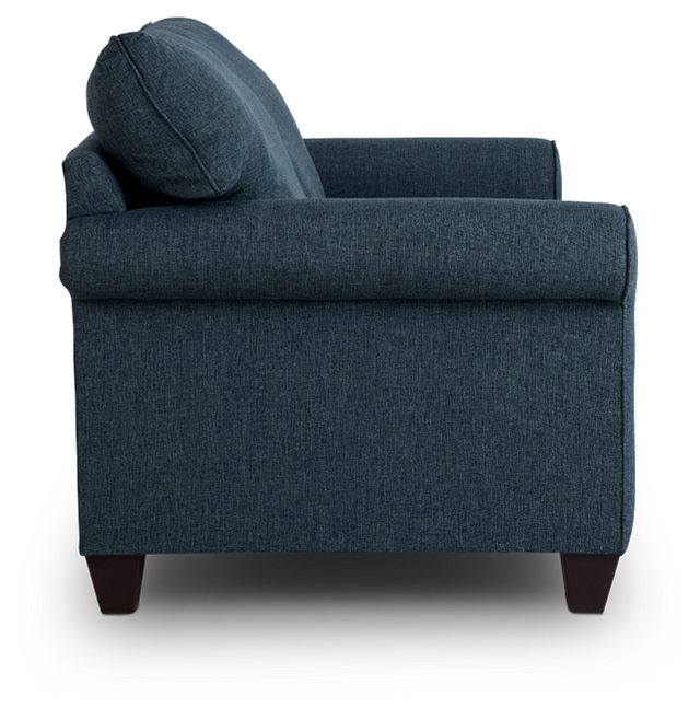 Cameron Blue Fabric Loveseat