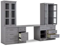Newport Gray Drawer Wall Desk