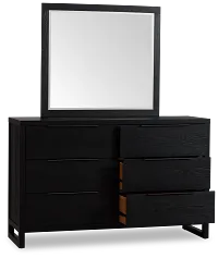 Williamsburg Black Dresser & Mirror