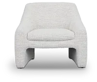 Carter Light Gray Fabric Accent Chair