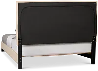 Flagler Beige Uph Panel Bed