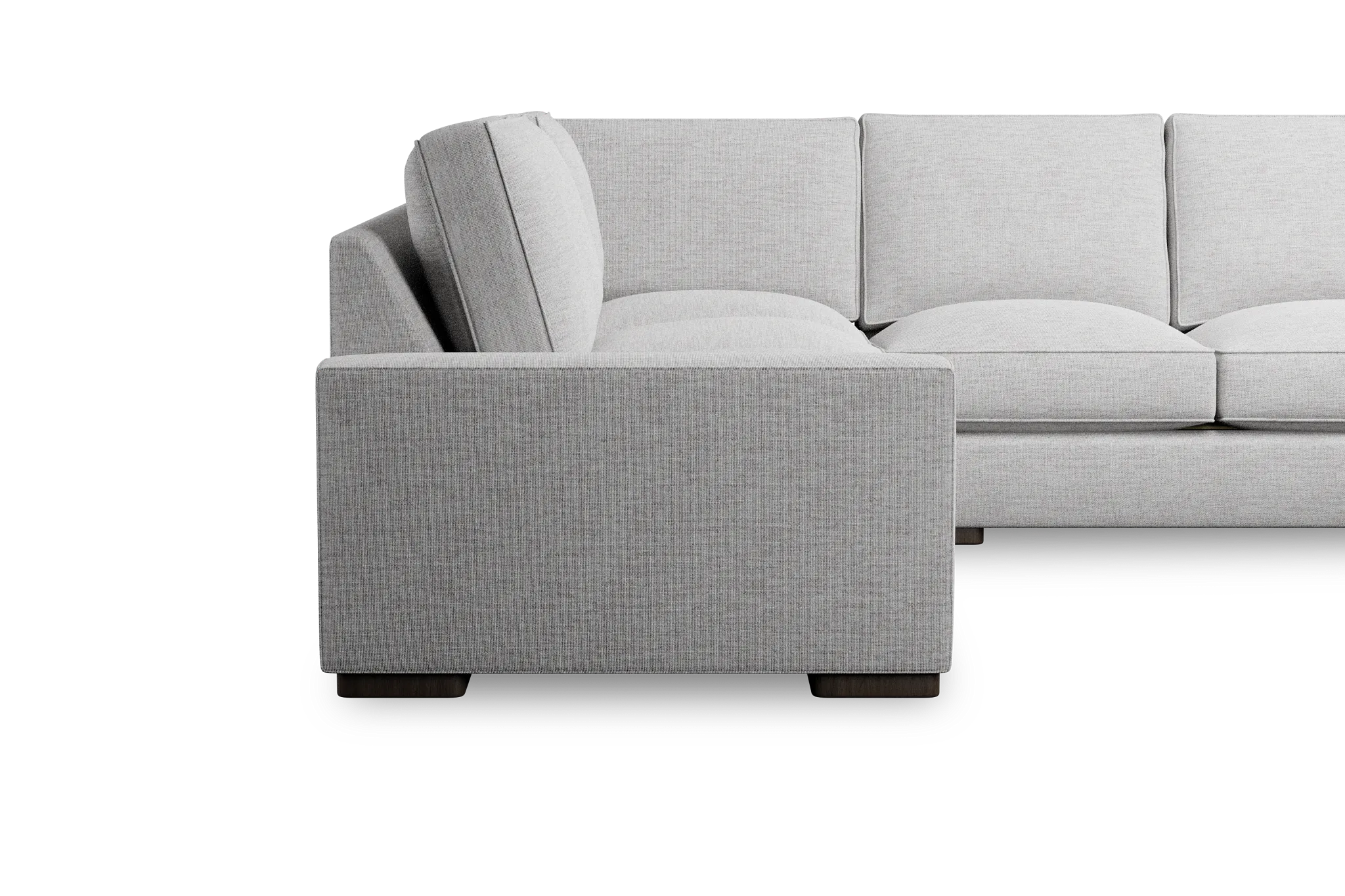 Edgewater Maguire Gray Small Two-arm Sectional