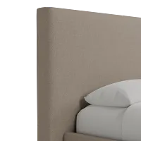 Grayton Elite Brown 54" Upholstered Platform Bed