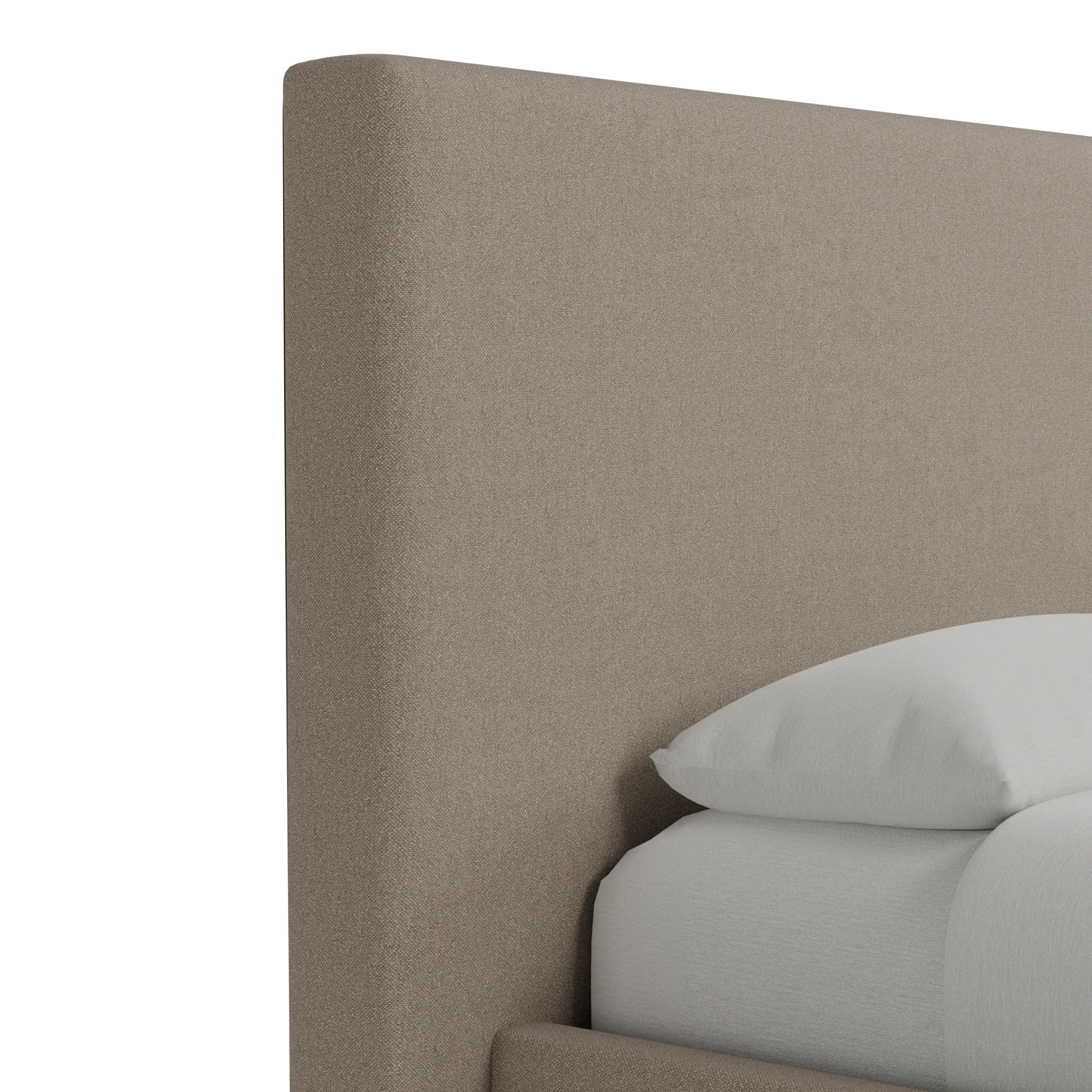 Grayton Elite Brown 54" Upholstered Platform Bed