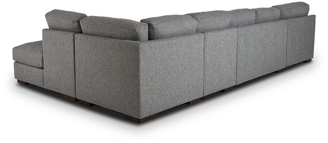 Veronica Dark Gray Down Large Right Bumper Sectional