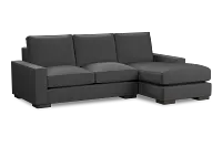 Edgewater Delray Dark Gray Right Chaise Sectional