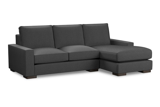 Edgewater Delray Dark Gray Right Chaise Sectional